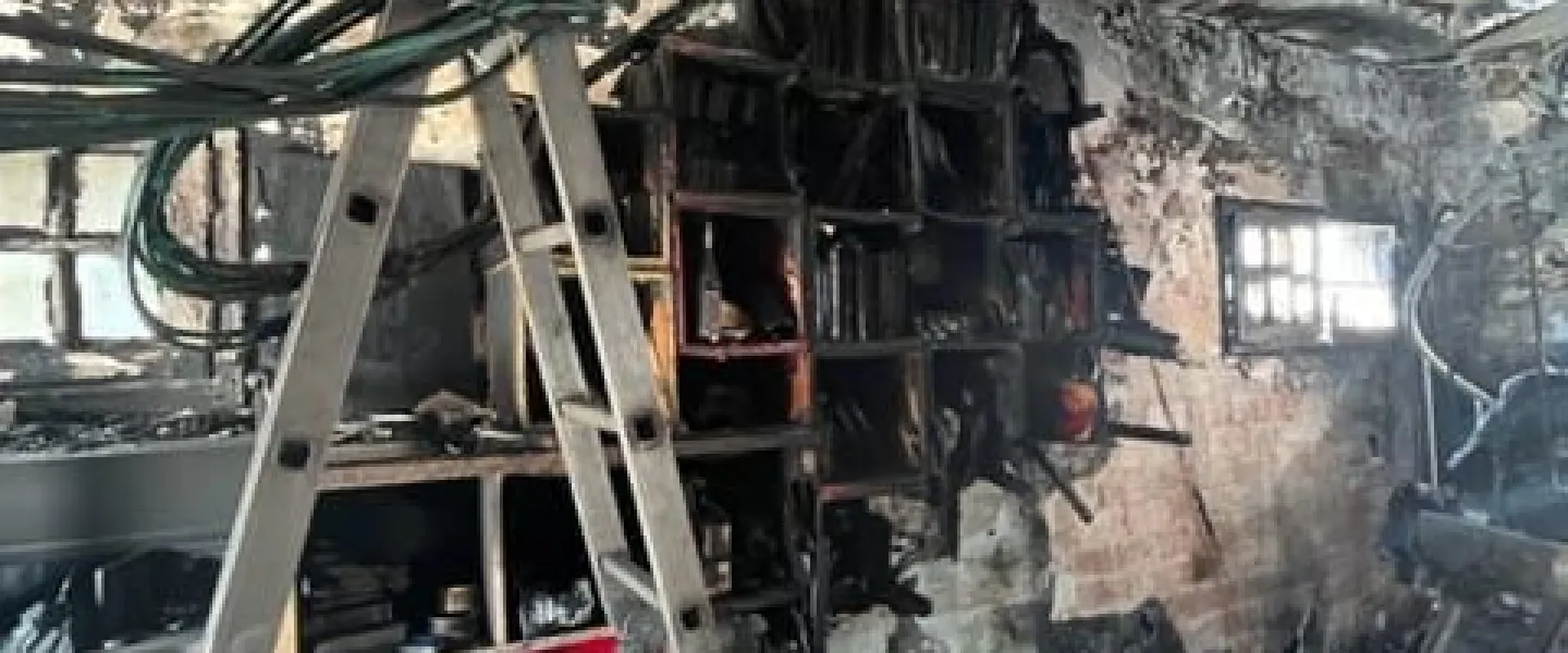 The Israel Innovation Fund (TIFF) headquarters in Tel Aviv burned down overnight on Feb. 21, 2022. Credit: Courtesy.