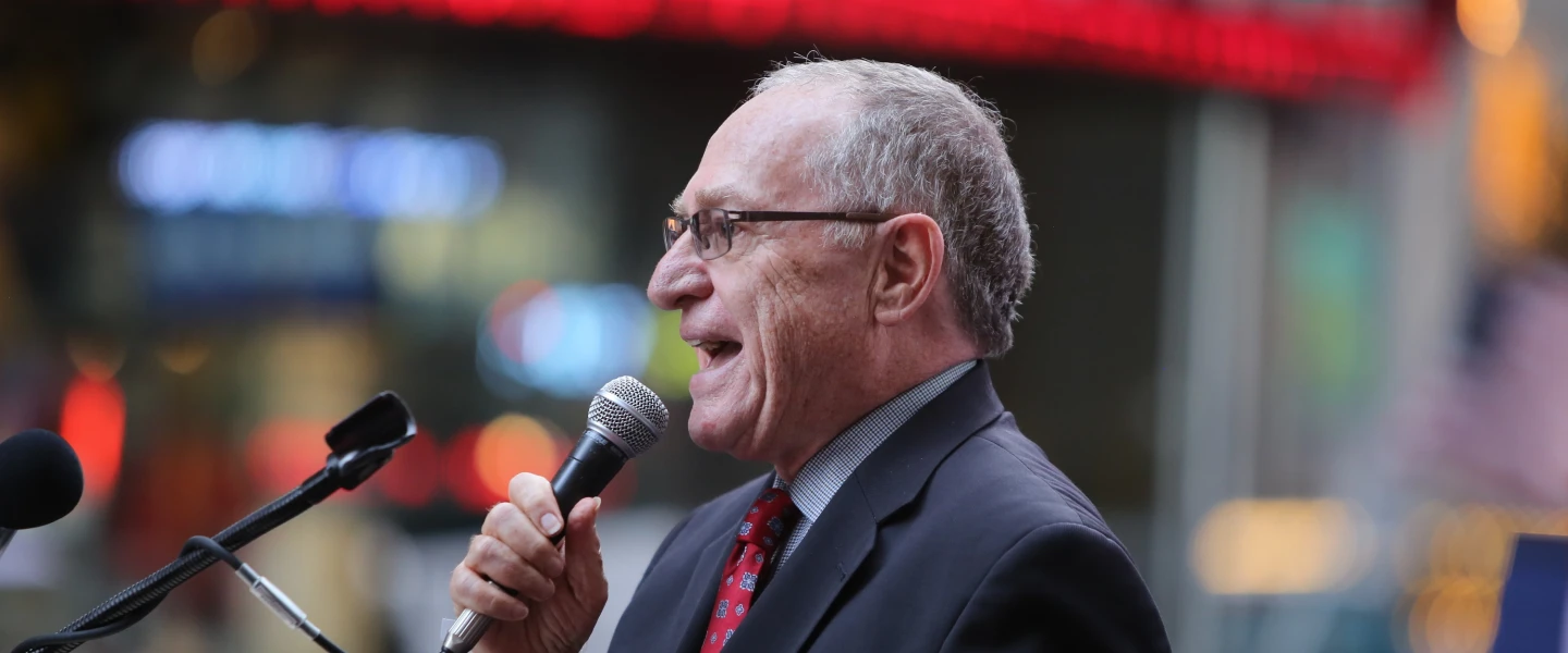 Alan Dershowitz in New York City, July 2015. Credit: A Katz/Shutterstock.