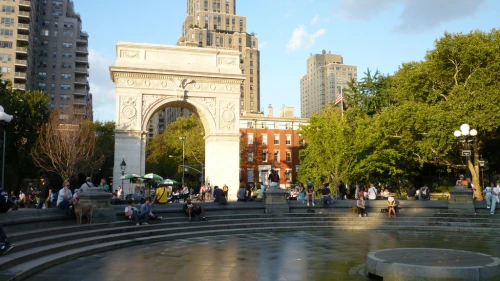 The New York University campus next to Washington Square Park. Credit: Travis Grathwell/Flickr.