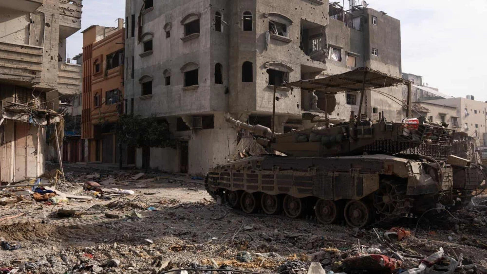 Israeli troops operating in the Hamas-ruled Gaza Strip, Dec. 17, 2023. Credit: IDF.
