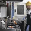 Inside the kitchen at the Liliyot restaurant in Tel Aviv. Credit: Liliyot.