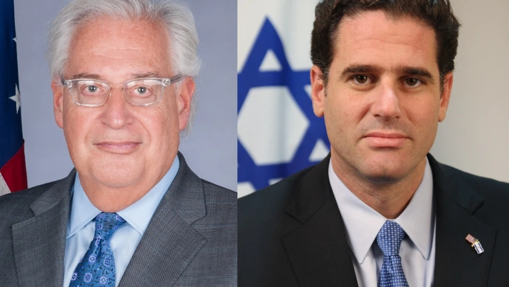 U.S. Ambassador to Israel David Friedman (left) and Israeli Ambassador to the United States Ron Dermer.
