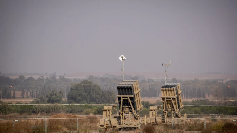 An Iron Dome battery set up near Sderot in southern Israel, near the border with the Gaza Strip, on Nov. 13, 2019. Photo by Yonatan Sindel/Flash90.