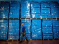 Workers prepare ballot boxes for the upcoming Israeli elections, at the central elections committee warehouse in Shoham, before they are shipped to polling stations, Oct. 12, 2022. Photo by Yonatan Sindel/Flash90.