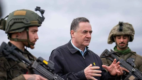 Defense Minister Israel Katz visits an IDF post in Southern Lebanon, Dec. 22, 2024. Photo by Ariel Hermoni/Ministry of Defense.