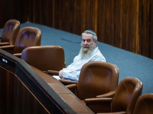 Knesset member Avi Maoz attends a plenum session at the assembly hall of the Knesset, in Jerusalem, Nov. 26, 2025. Photo by Yonatan Sindel/Flash90.