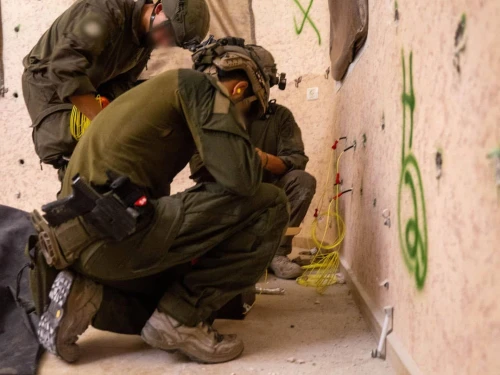 Israeli soldiers prepare to demolish the Hebron home of one of the terrorists who planned a Oct. 1, 2024, shooting attack in Jaffa. The overnight operation took place on Aug. 6–7, 2025. Credit: IDF.