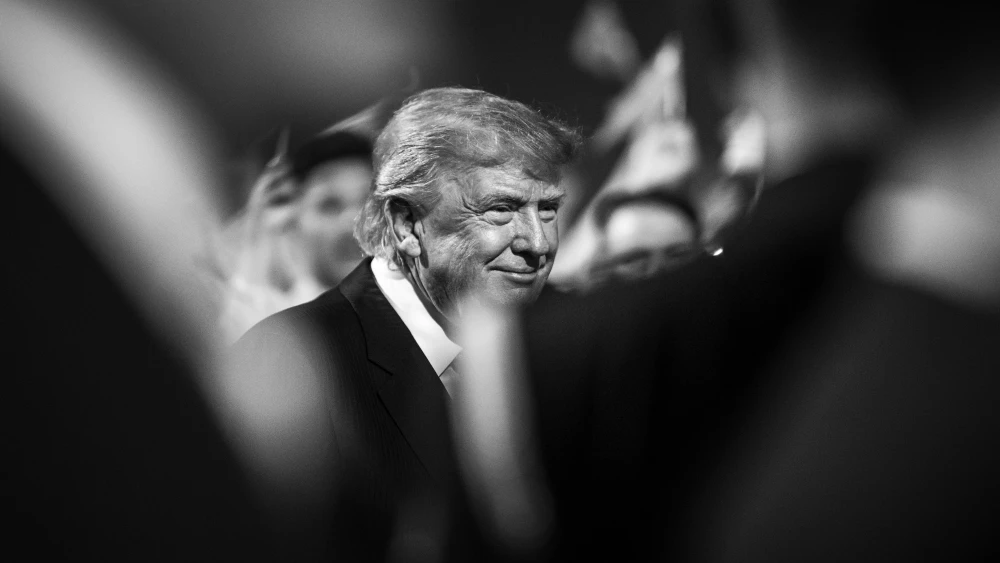 Trump stock black-and-white