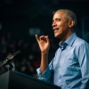 Former President Barack Obama in Philadelphia in November 2022. Credit: ZB Photos/Shutterstock.