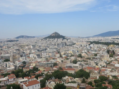 View of Athens from atop the Acropolis. Photo by Menachem Wecker.