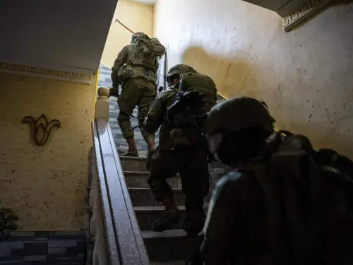 Israel Defense Forces troops operate in Judea and Samaria, April 21, 2025. Credit: IDF.