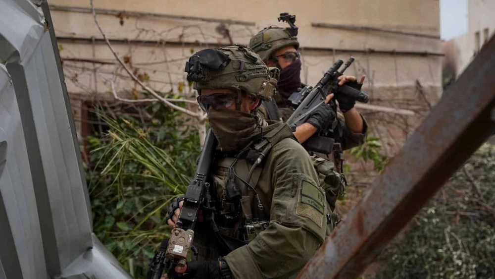 Israeli forces operating in the Gaza Strip, Feb. 10, 2024. Credit: IDF.