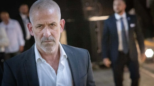 Head of Shin Bat Ronen Bar attends a ceremony held at the Yad Vashem Holocaust Memorial Museum in Jerusalem, as Israel marks the annual Holocaust Remembrance Day. April 23, 2025. Photo by Chaim Goldberg/Flash90.