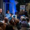 Dudu Baron and Carol Goldfus talk to Benita Levin about caring for wounded soldiers in the Israel Defense Forces at the Telfed event in Herzliya, Dec. 30, 2025. Photo by Brian Spector.