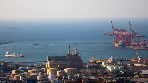 Haifa Port, July 31, 2022. Photo by Shir Torem/Flash90.