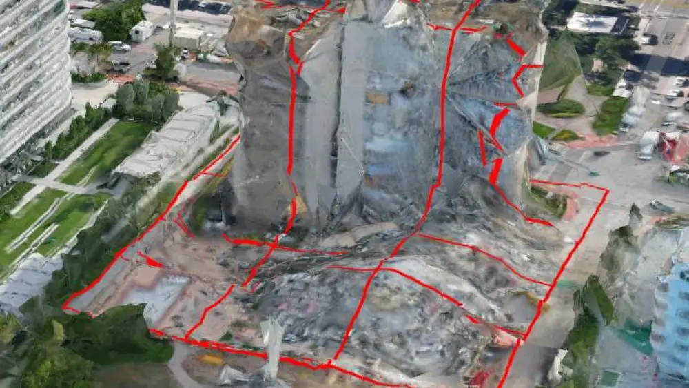 The visual intelligence capabilities are enabling rescue forces to know who was in which room at the moment of the collapse, and to know how many people to search for in each apartment. Credit: IDF Home Front Command.