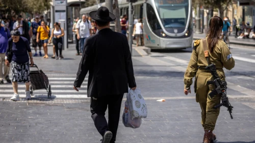 Jaffa Road in Jerusalem, Aug. 30, 2022. Photo by Olivier Fitoussi/Flash90.