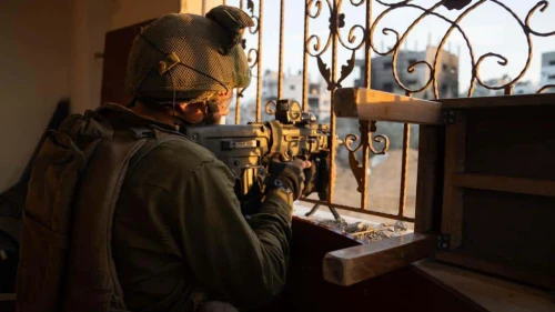 Israeli forces conducting ground operations in the Gaza Strip, Nov. 7, 2023. Credit: IDF.