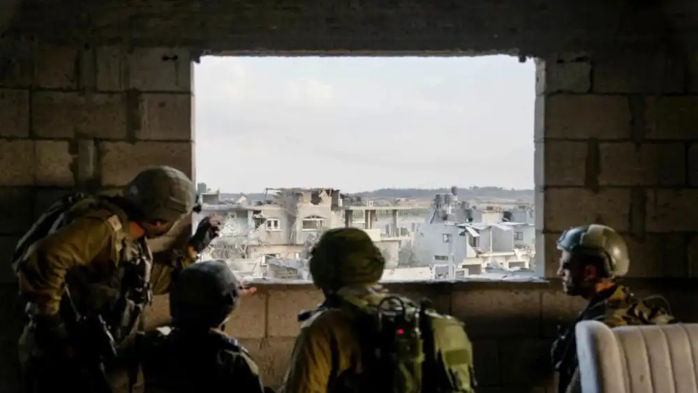 Israeli soldiers operating against Hamas in the Gaza Strip, Nov. 1, 2023. Credit: IDF.