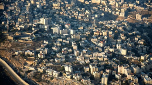 An aerial view of eastern Jerusalem. Dec. 17, 2019. Photo by Moshe Shai/Flash90.