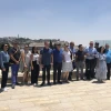 Ambassadors from several nations pose at the Aish HaTorah Center in the Old City of Jerusalem overlooking the Western Wall. Photo by Josh Hasten.