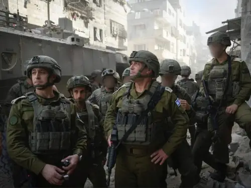 Israel Defense Forces Chief of Staff Lt. Gen. Eyal Zamir meets with troops in the Gaza Strip, Sept. 30, 2025. Credit: IDF.