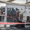 An Israeli was wounded in a terror stabbing at Beersheva's central bus station, March 31, 2024. Photo by Dudu Greenspan/Flash90.