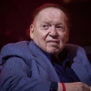 American business magnate Sheldon Adelson attends an American Independence Day celebration at Avenue in Airport City, on July 3, 2018. Photo by Miriam Alster/Flash90
