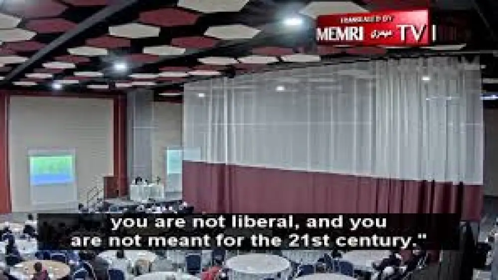 New Jersey-based Imam Mateen Khan said during a lecture at the Muslim Center of Middlesex County, NJ, (MCMC) that liberalism is a philosophy that requires everybody to adopt it, and that holds that those who don't accept liberalism are a threat. The lecture was uploaded to MCMC's YouTube channel on December 30, 2018. (YouTube, MEMRI)