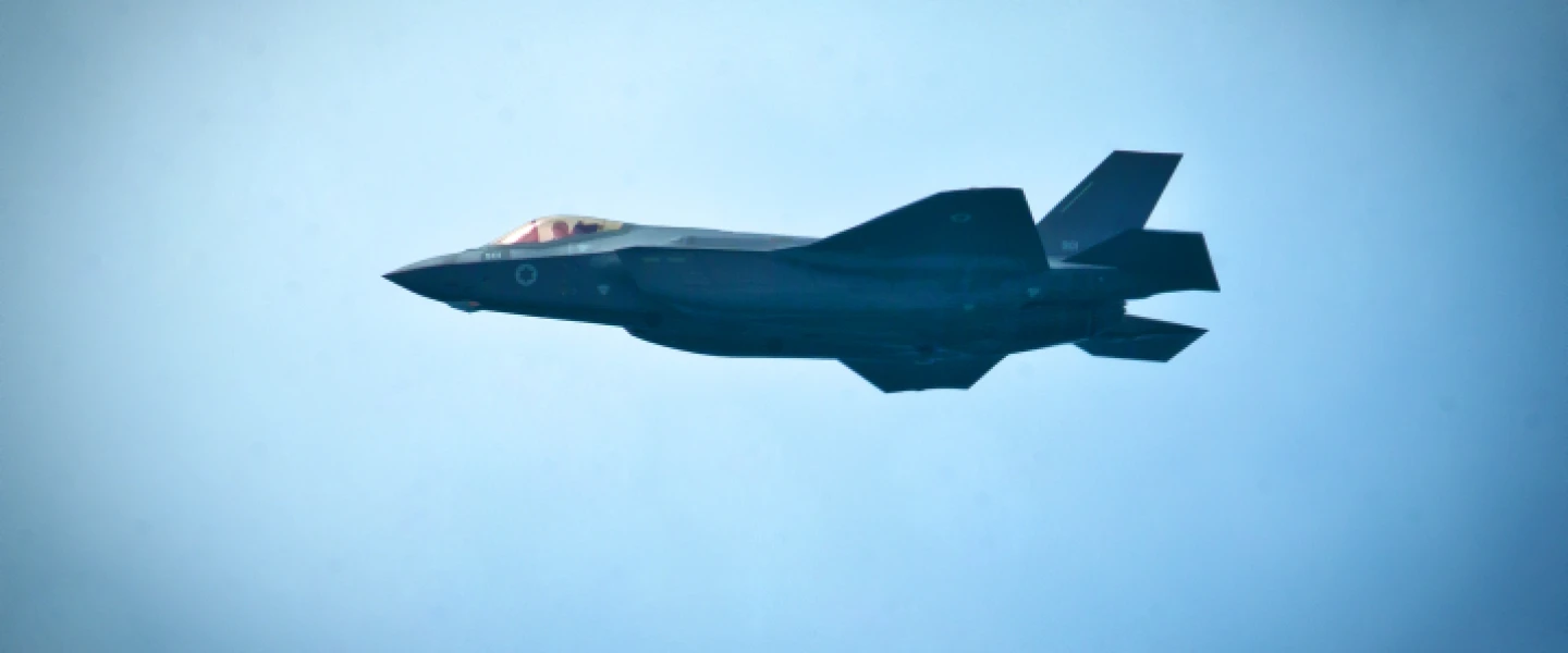 An Israeli F-35I “Adir” stealth fighter jet. May 2, 2017. Photo by Moshe Shai/Flash90.