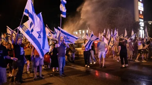Anti-judicial reform demonstrators