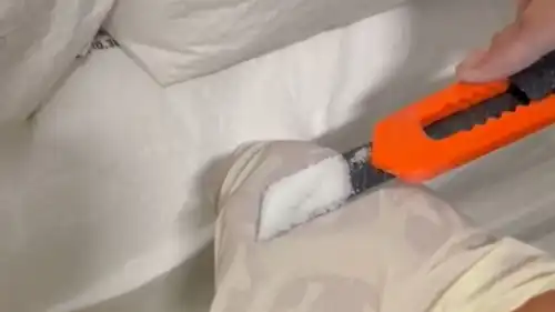 Ammonium nitrate destined for the Gaza Strip that was being smuggled through the Port of Ashdod in July. Credit: Israeli Tax Authority.