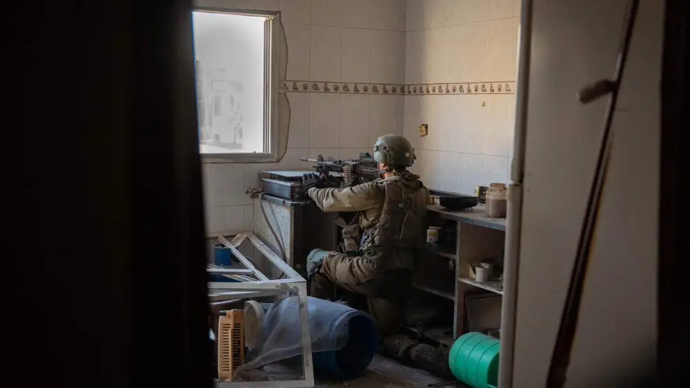 Israeli troops operating in the Hamas-ruled Gaza Strip, Dec. 18, 2023. Credit: IDF.