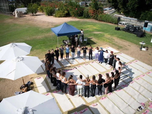 Spouses of IDF combat commanders participate in a support program meeting, part of the new “Sister on the Permanent Path” initiative led by Orna Zamir and the IDF Warrior Family Center, offering emotional, social and community resilience resources. Credit: IDF.