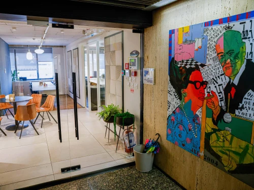 A view of the Wiz cybersecurity company offices in Tel Aviv, July 15, 2024. Photo by Flash90.