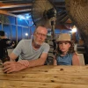 Tom Hand and his daughter Emily, who was kidnapped by Hamas on Oct. 7, 2023. Courtesy of Tom Hand.