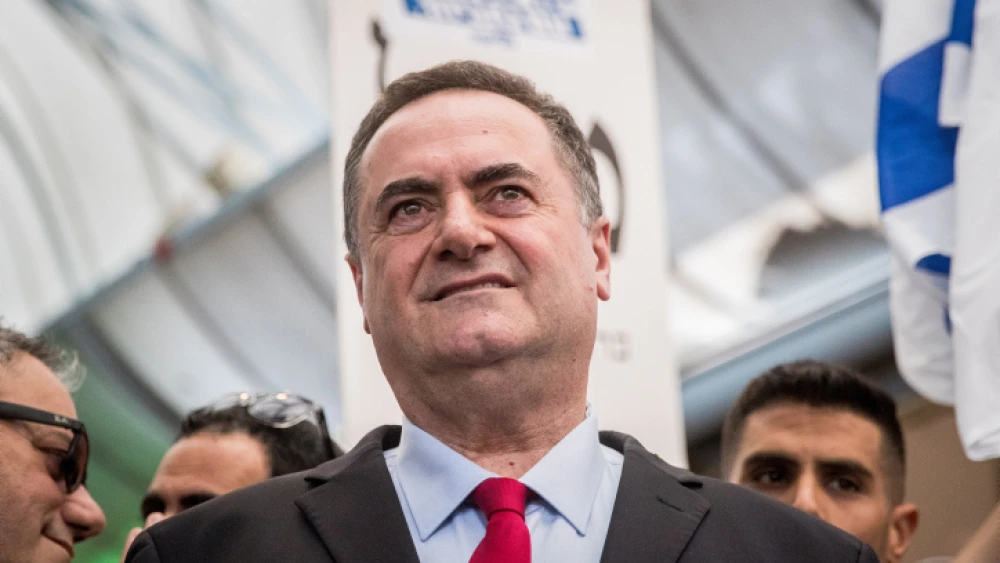 Israeli Foreign Minister Israel Katz is seen during an election campaign tour of the Likud Party in Jerusalem on Sept. 16, 2019. Photo by Yonatan Sindel/Flash90.