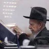 The late Rabbi Gershon Edelstein, spiritual leader of the Degel HaTorah party, at his home in Bnei Brak, Feb. 14, 2023. Photo: David Cohen/Flash90