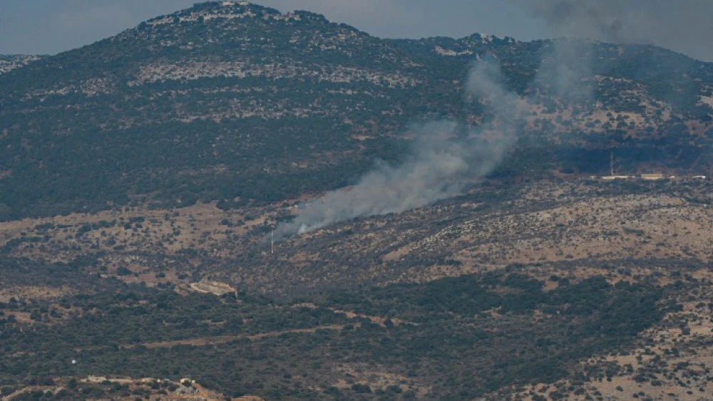 Rockets fired from Lebanon into Israel, Oct. 14, 2023. Photo by Ayal Margolini/Flash90.
