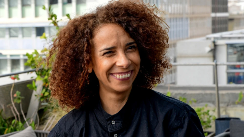 Labor Party member Ibtisam Mara’ana-Menuhin during the first meeting of newly elected members in Tel Aviv, Feb. 2, 2021. Photo by Avshalom Sassoni/Flash90.