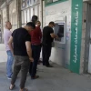 Palestinians queue to an ATM in the Samaria city of Nablus (Shechem), July 2, 2020. Photo by Nasser Ishtayeh/Flash90.