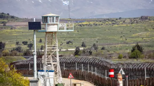 The Israel-Syria border in the Golan Heights, March 24, 2023. Photo by Doron Horowitz/Flash90.