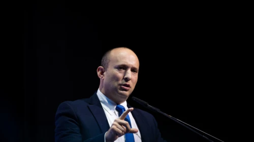 Israeli Defense Minister Naftali Bennett speaks at a conference at the International Convention Center in Jerusalem, Dec. 8, 2019. Photo by Yonatan Sindel/Flash90.