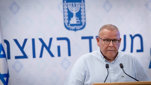 Histadrut Chairman Arnon Bar-David attends a press conference at the Finance Ministry in Jerusalem, June 23, 2025. Photo by Oren Ben-Hakoon/Flash90.
