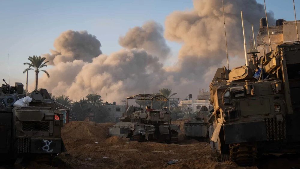 Israeli troops operating in the Hamas-ruled Gaza Strip, Dec. 11, 2023. Credit: IDF.