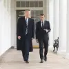 U.S. President Donald Trump and French President Emmanuel Macron at the White House on April 24, 2018. Credit: White House Photo by Shealah Craighead.