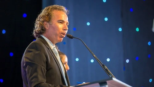 Click photo to download. Caption: Shawn Evenhaim, chairman of the new Israeli-American Nexus legislative policy group. Credit: Abraham Joseph Pal.