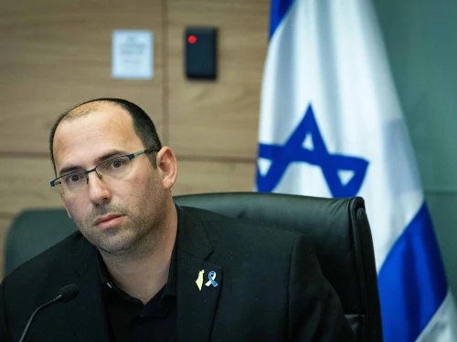 Committee chairman MK Simcha Rothman leads a Constitution, Law and Justice Committee meeting at the Knesset, in the Israeli parliament on June 9, 2025. Photo by Chaim Goldberg/Flash90.