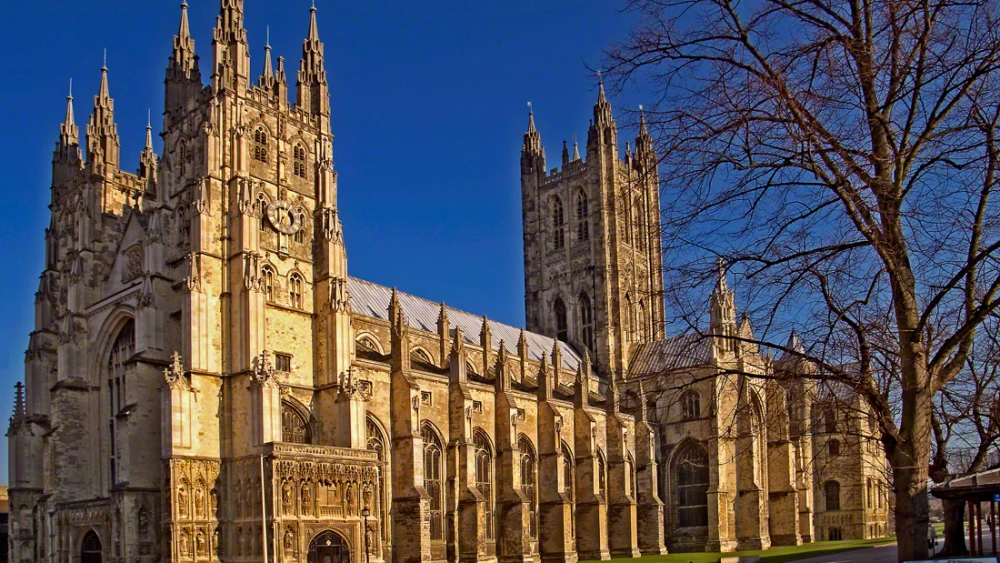 The Canterbury Cathedral, home of the Archbishop of Canterbury, the head of the Church of England. Source: Wikimedia Commons.