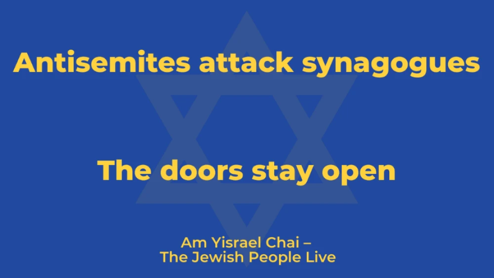 Antisemites attack synagogues; the doors stay open. Credit: Courtesy.